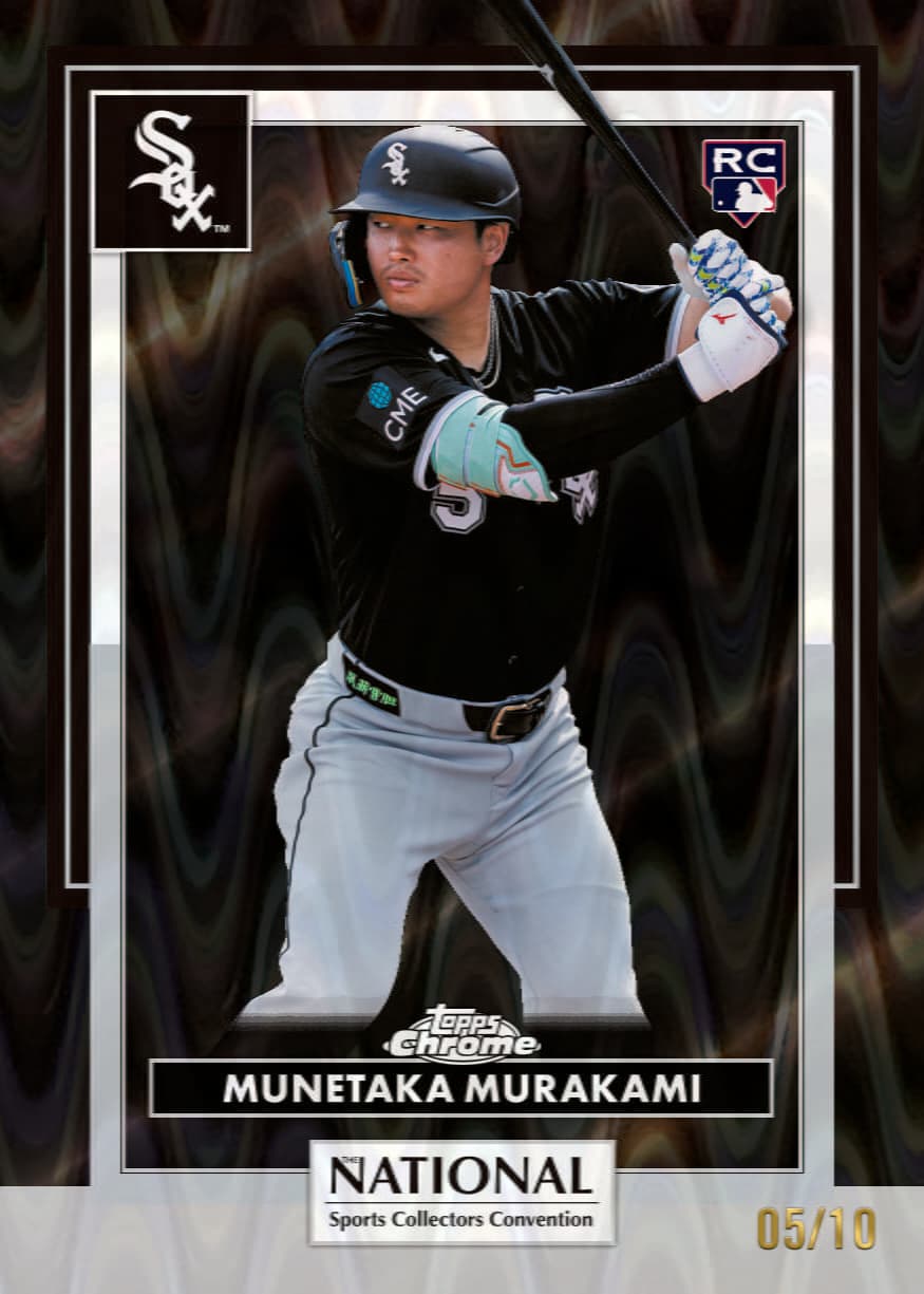 Official Topps image of a 2026 NSCC Collection Black RayWave Refractor card